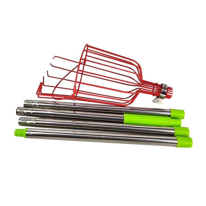 Fruit Picker Telescopic Harvesting Tool High-Altitude Fruit Picking Device Garden Yard Orchard Harvest Accessory Convenient