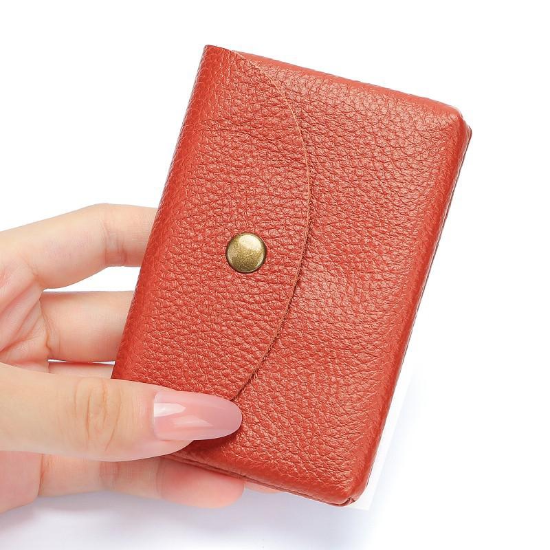 Men's Handmade Soft Cowhide Mini Coin Purse Women's Simple Leather Bag Card Business Storage