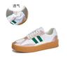 Leather German Training Shoes Women's 2025 Autumn New Platform Sports Forrest Gump Shoes Casual and Comfortable White Shoes Versatile Shoes