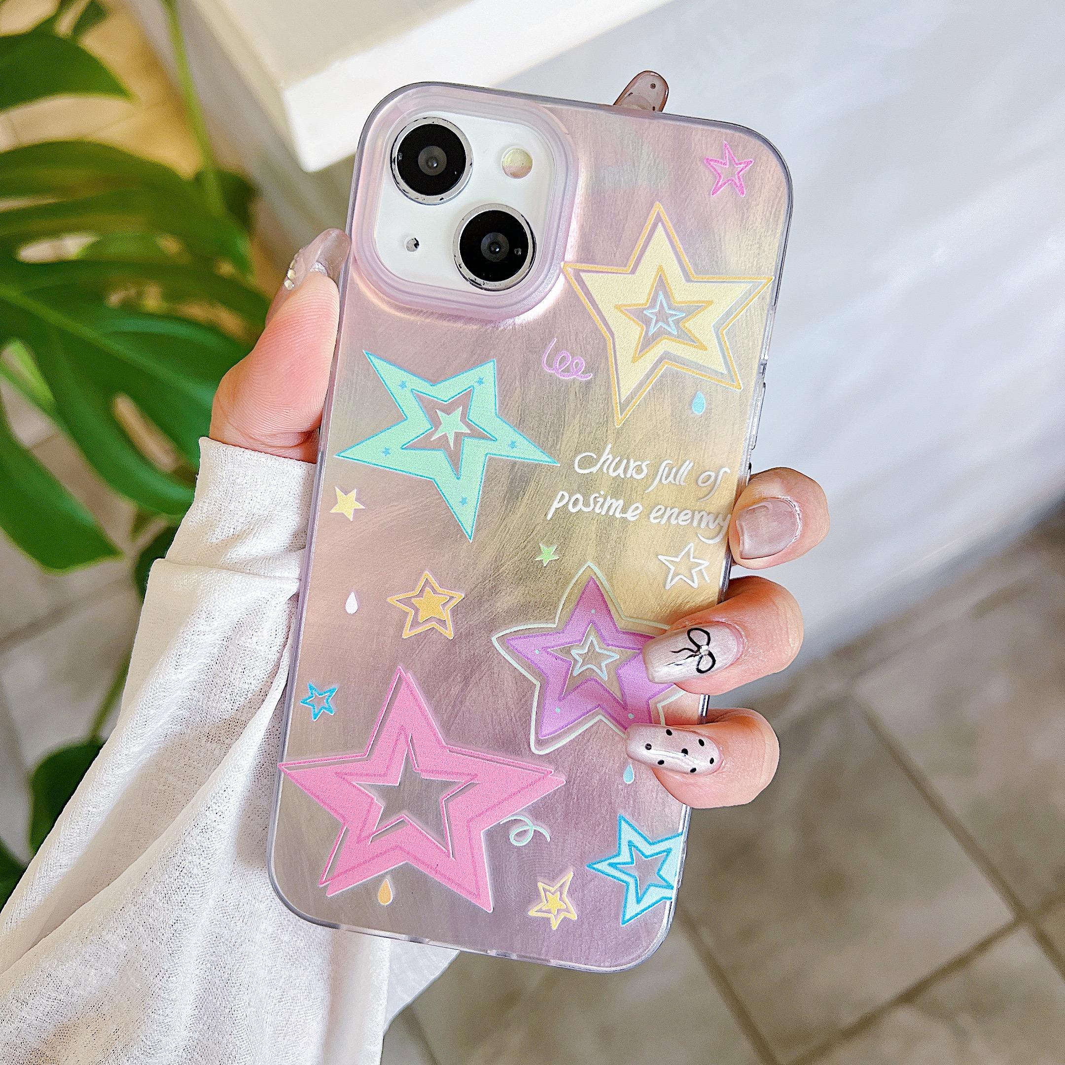 

Силиконовый чехол Laser Moon Stars для Xiaomi Redmi Note 12 11 10 Samsung A54 A24 A14 Oppo A78 A58 A38 Infinix Note 30 Funda Painted Cover Soft TPU Bumper Samsung S22