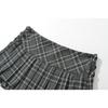 Kaslead New Arrival Women's Clothing Fashion Style Fashion All-Match Casual Gingham Adjustable Pleated Skirt