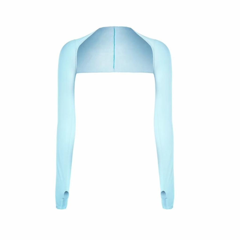 1pc Women's Shawl Cuff Sun Protection Sleeves, Ice Silk Arm Cover for Running Cycling Fishing, UV Blocking & Breathable