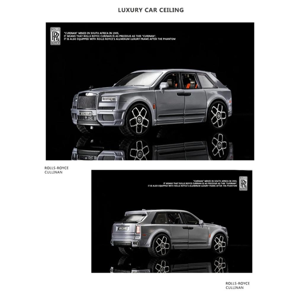 Large Size 1/20 Rolls Royce SUV Cullinan Alloy Luxy Car Model Diecast Metal Toy Vehicles Car Model Sound and Light Children Gift