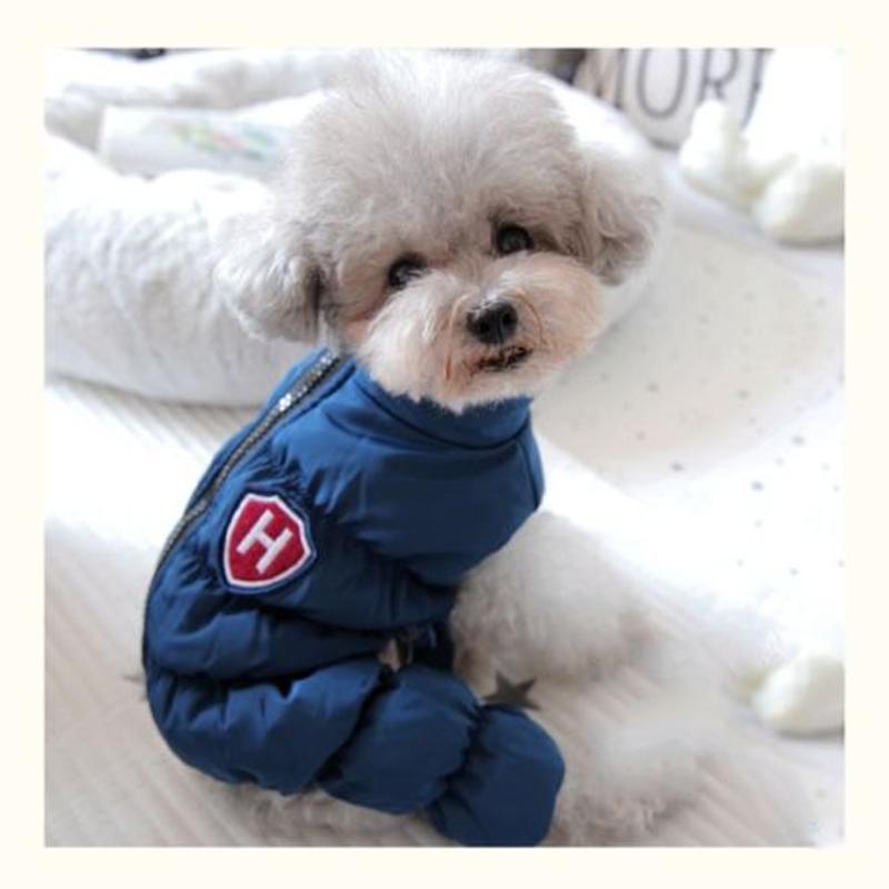 Buy Pet Small Dog Cat Clothes Autumn Winter Cotton Warm Coats Four