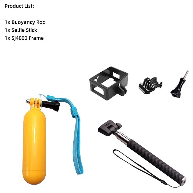 For SJCAM SJ4000 Frame Tripod Selfie Stick Buoyancy Stick Suit For SJCAM SJ4000 SJ4000 WIFI SJCAM SJ4000AIR Action Camera