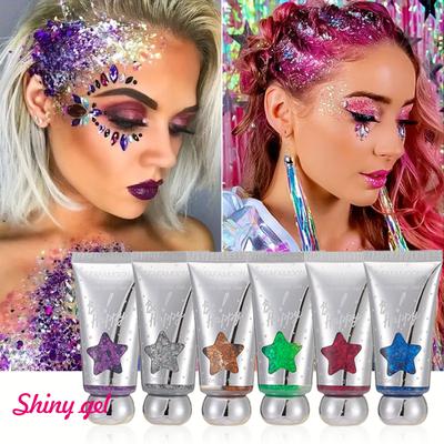 Brokat w sztyfcie Brokatowa Symfonia Perłowy Scena Impreza Ciało Włosy Krem Transgraniczny Festiwal Nocny Klub Halloween