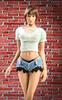 [TOYBARJAPAN] 1/6 Scale Figure Accessories/VSTOYS 19XG65D Summer Sexy Vest, Denim Shorts, and T-Back Outfit Set (Body and Head Not Included)