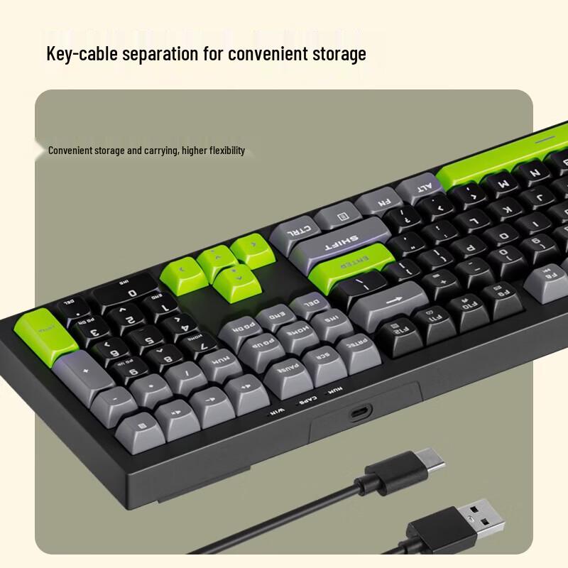 aigo FG108 Wired Mechanical Feel Keyboard & Mouse Combo