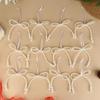 6/12Pcs Hand Woven Imitation Pearl Bow Pendant Christmas Tree Hanging Decoration Xmas  Year Holiday Gift