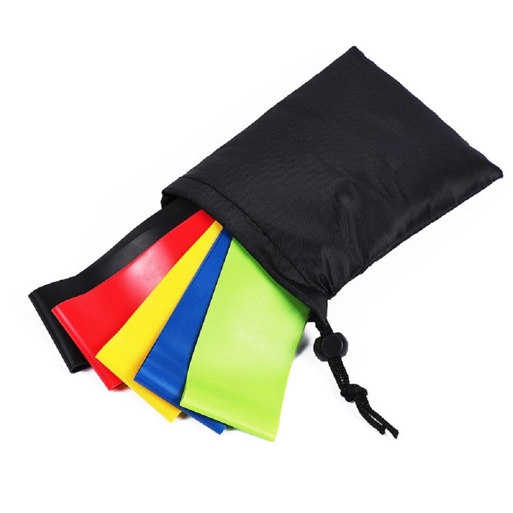 

5 комплектов резинок сопротивления TPE фитнес-резинки эспандеры силовые тренировки йога тренажеры эластичная резиновая петля белый