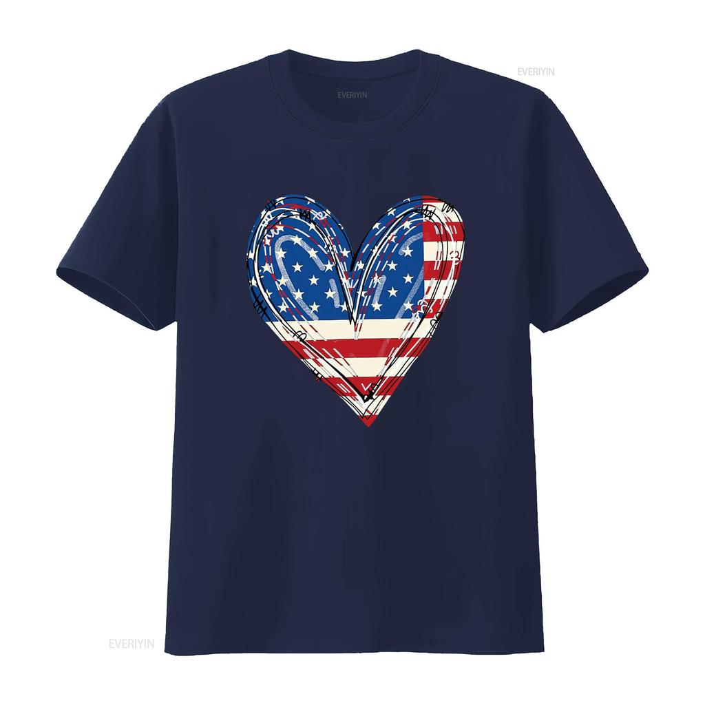 Womens USA T Shirt Girls American Flag 4th of July Kids Patriotic Tops vintage Washed designer clothes Top For Everyday Wear
