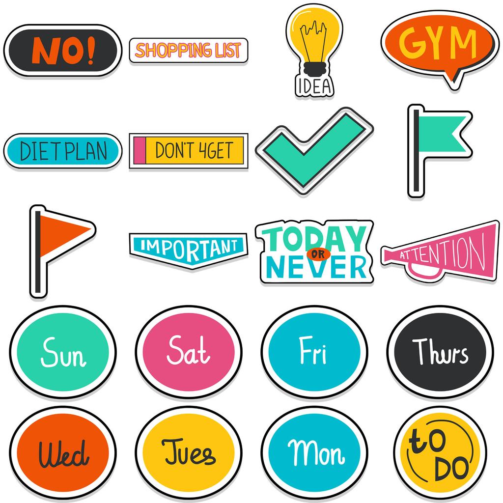 44 Cartoon Plan Graffiti Stickers DIY Decorative Suitcase Pen Guitar Notebook Waterproof