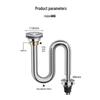 MEJUE 304 Stainless Steel Single Kitchen Sink Drain Kit