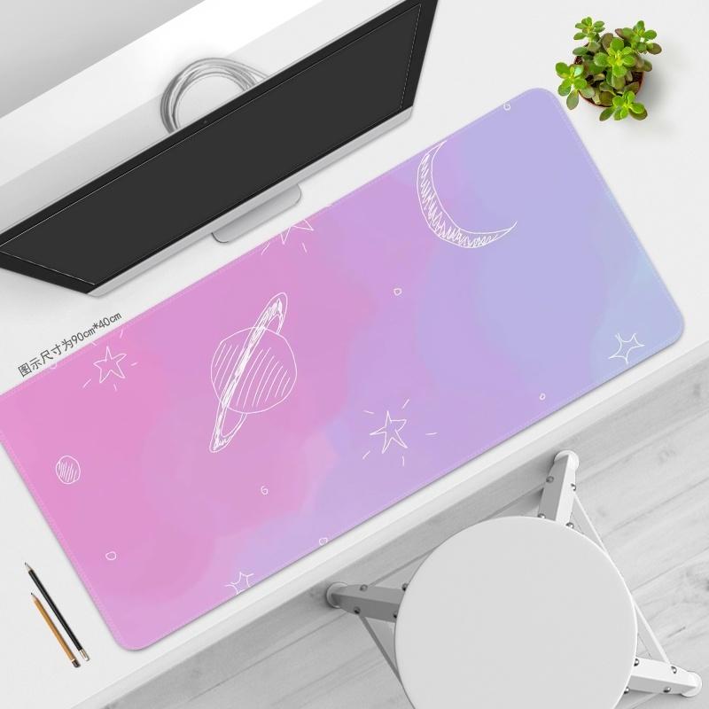 Pink Mouse Pad HD Printing Large Seaming Waterproof Mouse Pad Antislip Gaming Mouse Pad
