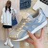 European Station Color Matching Mesh Forrest Gump Shoes Women's 2025 Spring New Breathable Versatile Lightweight Casual Sports Running Shoes