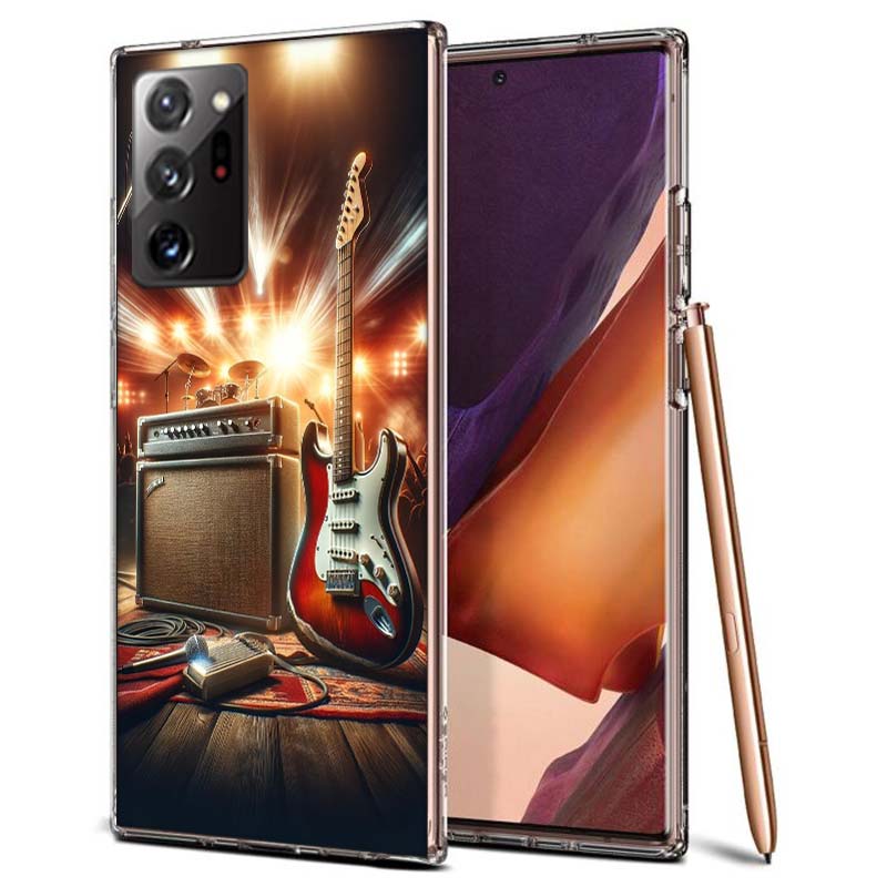 

Retro rock Music Electric Guitar Phone Case for Samsung A55 A35 A25 A15 A07 A05S A16 A17 A26 A36 A37 A56 A57 Galaxy Note 20 10 A Samsung A16 5G