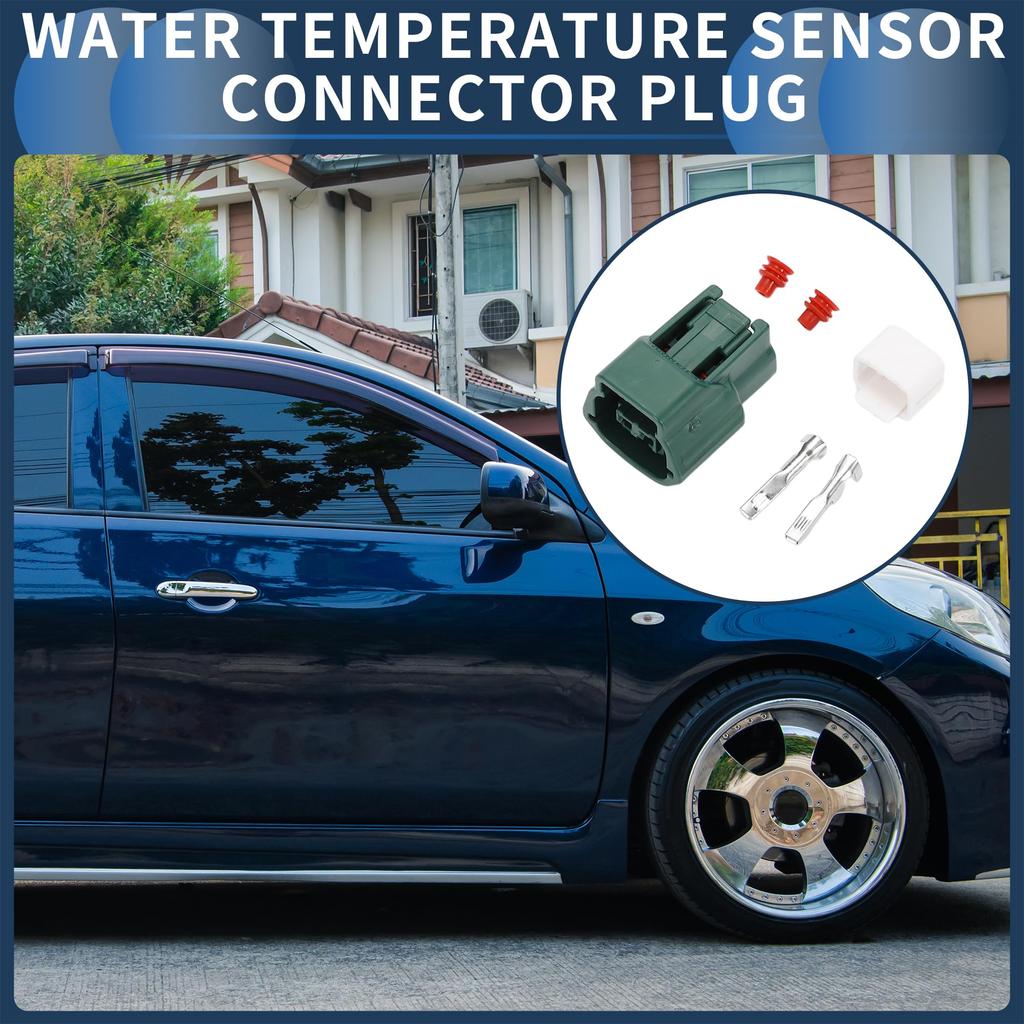 INFINAUTO 2 Pin Temperature Sensor Connector Plug 2.2mm Series Female Wire Terminal Connector