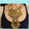 Vintage Münzquasten-Halskette mit geometrischem Design für böhmischen Schmuck