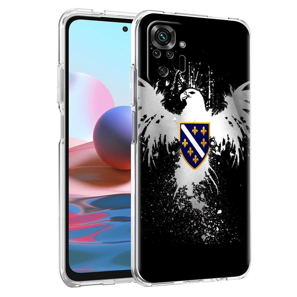 Transparent Phone Case for Redmi 13C 12C 10C Note 13 12 11 11T K40 Plus Pro 5G Soft TPU Shell Bosnia And Herzegovina Passport
