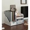Desk Organizer Shelf - Multi-purpose Book Magazine Storage Stand Holder for School Office Supplies