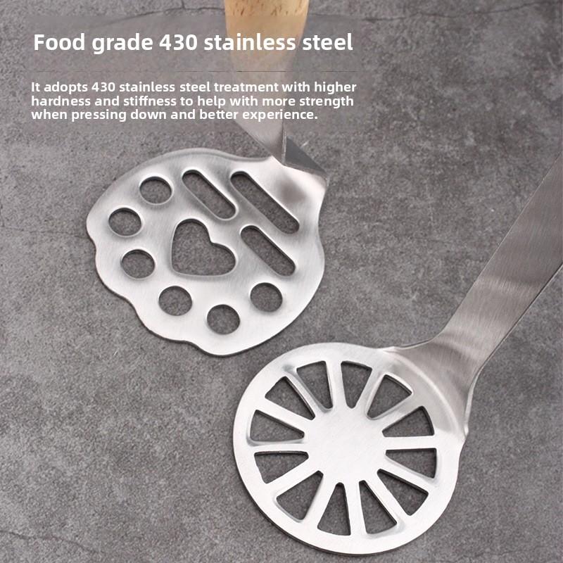 Little Bear Puree Press, a food-grade stainless steel puree pressing tool, a potato puree pressing device