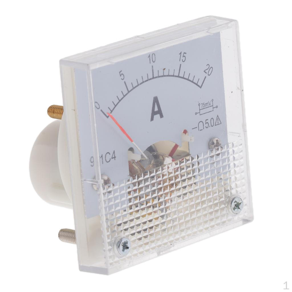1pc Analog Panel Meter 5A/20A/30A 50A 75MV Range 91C4