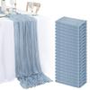 1pc Cheesecloth Table Runner Country Style Gauze Cheese Cloth Tablecloth For Wedding Bridal Shower Baby Shower Birthday Party
