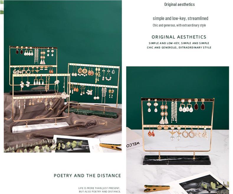 Vertical Light Luxury Earring Display & Storage Stand for Women