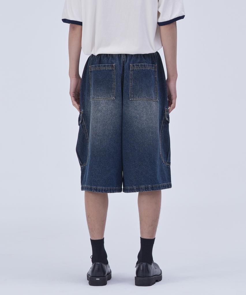 Peulojegteusseuli Signature Cargo Bermuda Pants [Dark Blue]_Hb2115