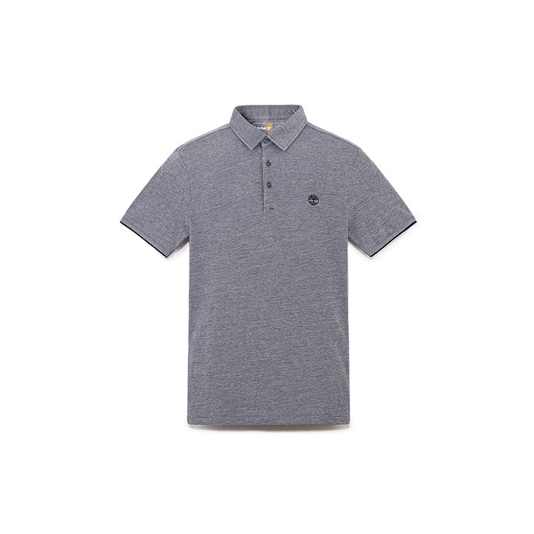 

Timberland Casual Business Breathable Short Sleeve Polo Shirt Men tops Deep-Sapphire-Blue A42B5-433 S