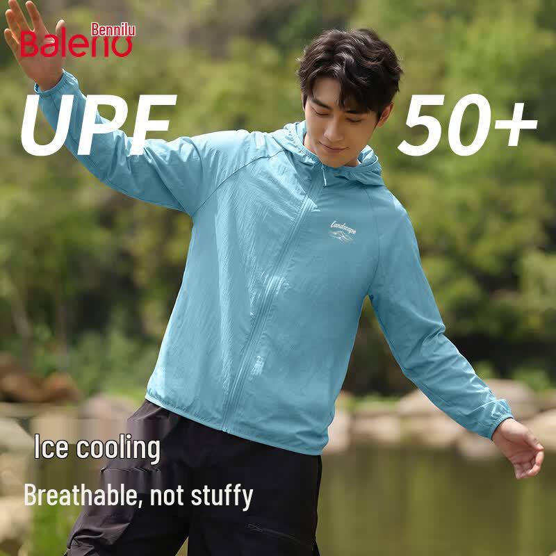 Baleno Men s Cool-Feel UV Protection Hooded Jacket XL
