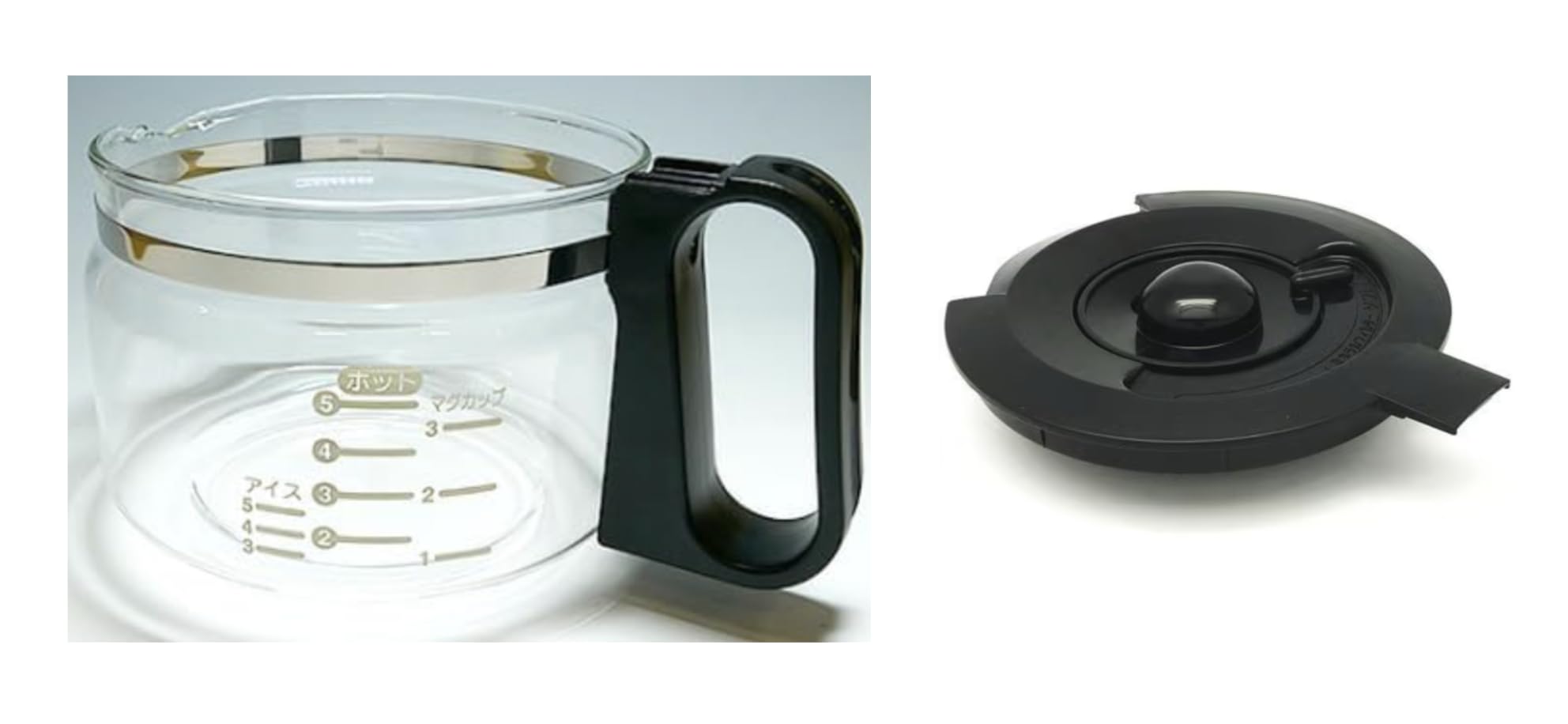 

Panasonic Coffee Maker Glass Container Lid Set [Genuine Product] + ACA10-1421K0 ACA92-119-K чёрный