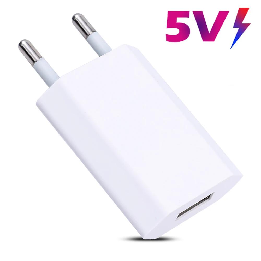 1-5 Stück EU-Stecker USB-Wandladegerät Für iPhone iPad Samsung Xiaomi Huawei Honor Google Universal 5V 1A Telefonladegerät Netzteil
