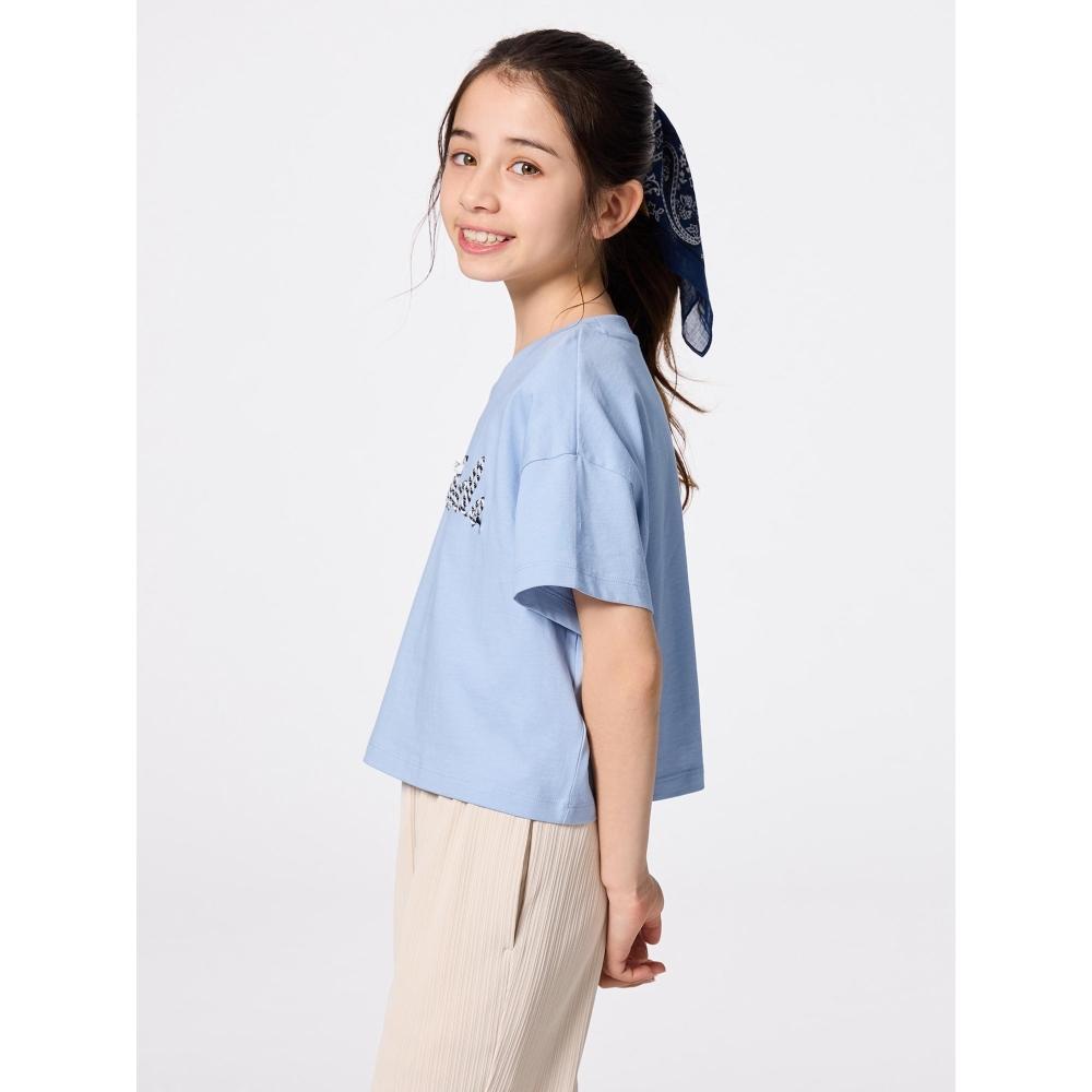 Gu By Uniqlo Girls Graphic T  Rope Embroidery 