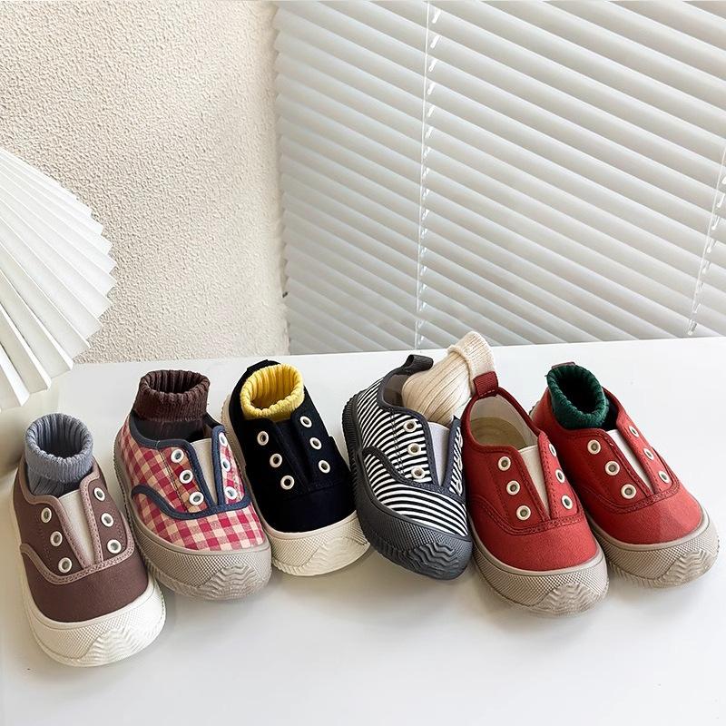 2025 Spring and Autumn New Korean Version of Children's Soft-soled Casual Shoes Children's Indoor Shoes Boys and Girls Baby Shoes Toddler Shoes