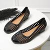 New Sandal Ladies Hollow Breathable Non-slip Soft Bottom Casual Wear Shallow Work Shoes Wedge Sandals