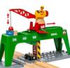 BRIO Containerkran für Kinder ab 3 Jahren und Holzspielzeug-Gleislandschaft Geschenk 33996, aufwärts. [Spielzeug, Zug, Set, Teile, (Geburtstag/Weihnachten)]