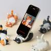 Miniature Cats Resins Statue Desk Organizers Phone Stand Creative Space Saving Decors Cute Functional Home Office Accessories