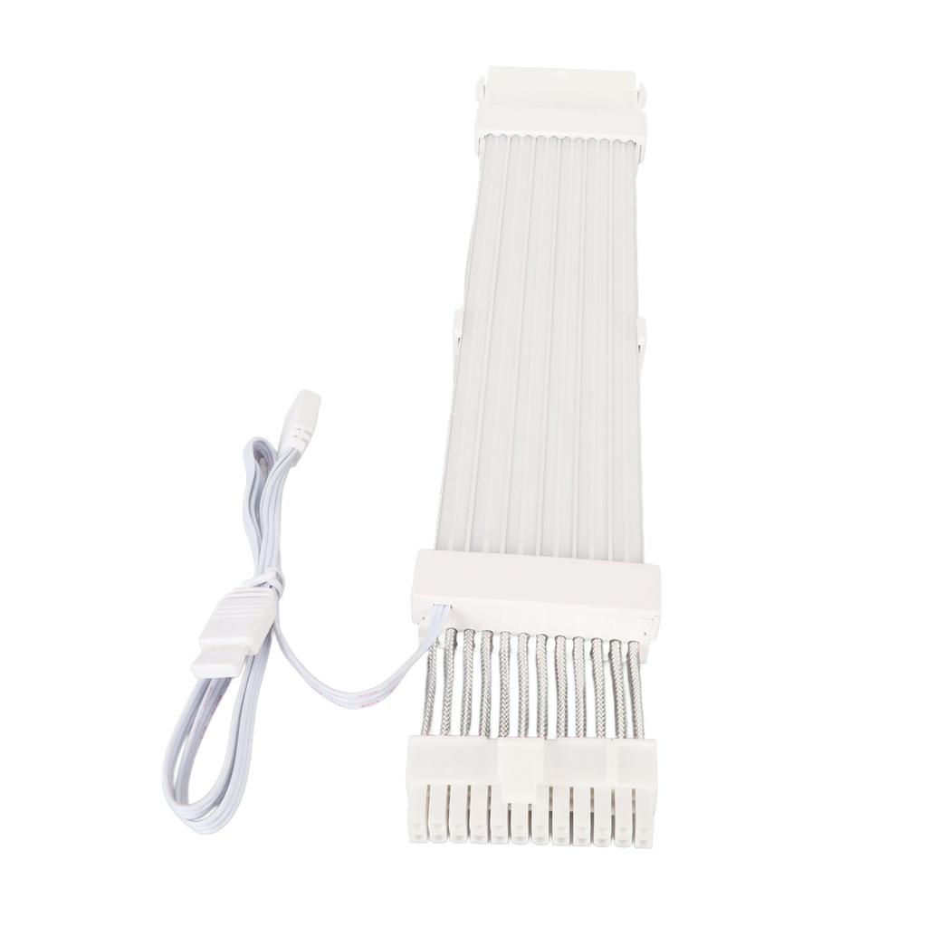 ARGB Extension Sleeved Cable 5V 18AWG Flexible High Current Support Synchronized PSU Cable with Multiple Color Modes