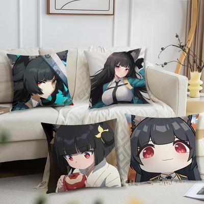 Hoshimi Miyabi Zenless Zone Zero Niedlich Für Schlafzimmer Auto Café Raum Weich und Wohnzimmer Sofa Dekorative Kissenhülle Hülle