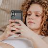 For iPhone 16 Case with Screen Film WANLONFENG LS Series Big Lens Hole Brushed Texture TPU Phone Cover