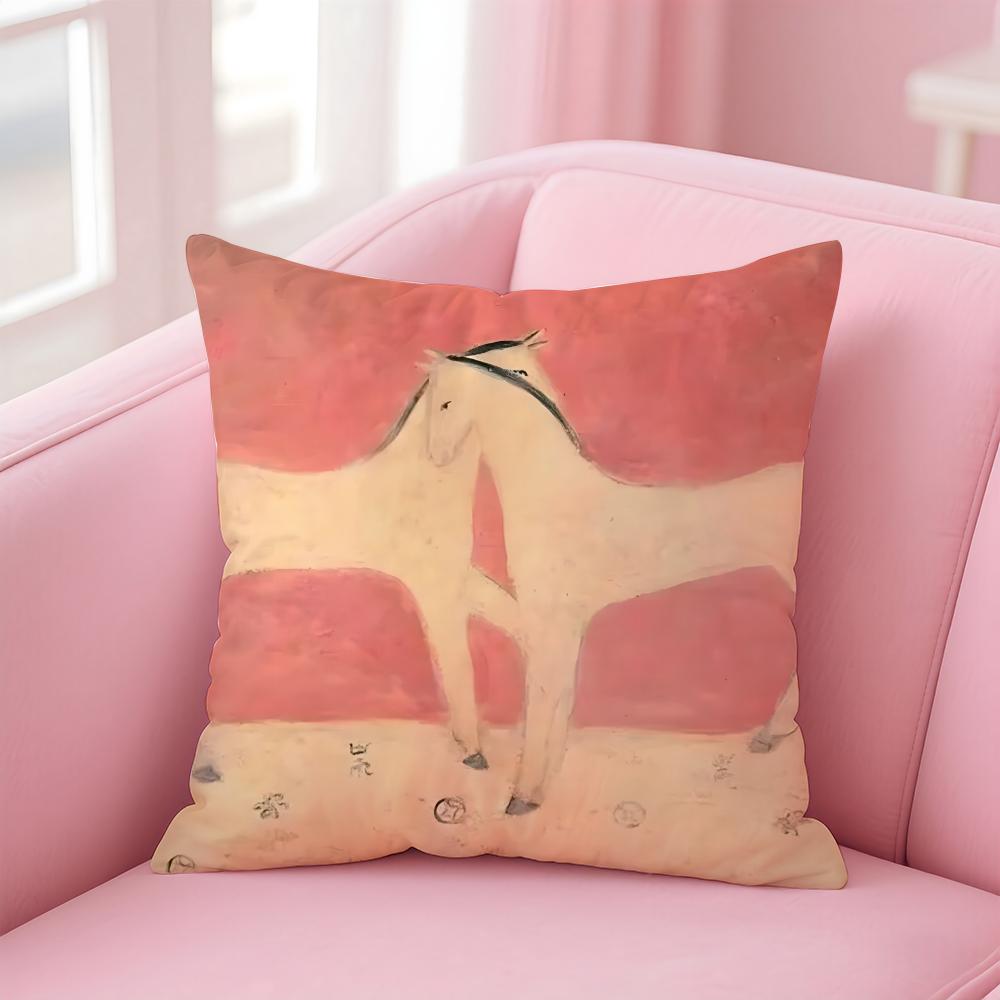 elegant shape ART SSanyu Cushion Cover Pillow Case Soft Skin Friendly Fabric Comfort  Concealed Zipper