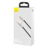 Kabel Usb Do Lightning Baseus Cafule, 2.4A, 0,25M (Czarny)