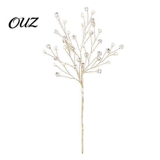 Feiertags-Blumenarrangement Perlen Kunstkristall Weihnachtsbaum-Stecker mit biegsamem Draht, Acryl-Perlen-Zweige Klare Perlen-Girlande für Arrangements,