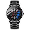 SVJ High-End Men's Quartz Watch: Three-Dimensional Hollow C63 Design with Genuine Wheel Hub.