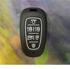 Carbon Fiber Abs +Silicone Car Key Fob Case Cover For Hyundai Solaris Sonata Hybrid Nexo Nx4 New Grand Santa Fe Tucson