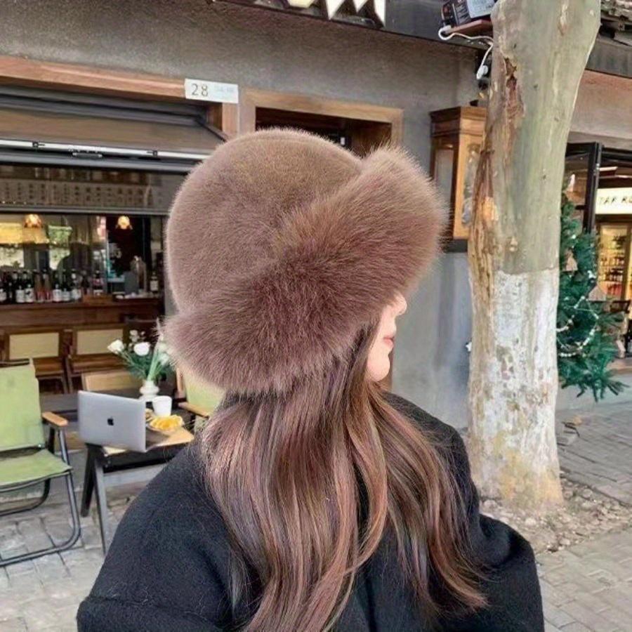 1PC Thickened Faux Warm Cap, Women's - Mongolian Hat Winter Hairy Fashion Beret