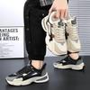 New Men's Shoes Spring New Mesh Breathable Sports Shoes Fashion Thick Bottom Anti Slip Wear Resistant Casual Shoes 2025