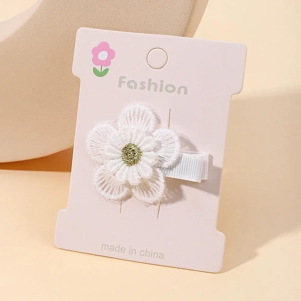 2 Stück Niedliche Baby Mädchen Haarspangen Gänseblümchen Blume Kinder Haarnadeln Prinzessin Haarspange Kind Haarschmuck Frühling Koreanischer Stil Haarklammern