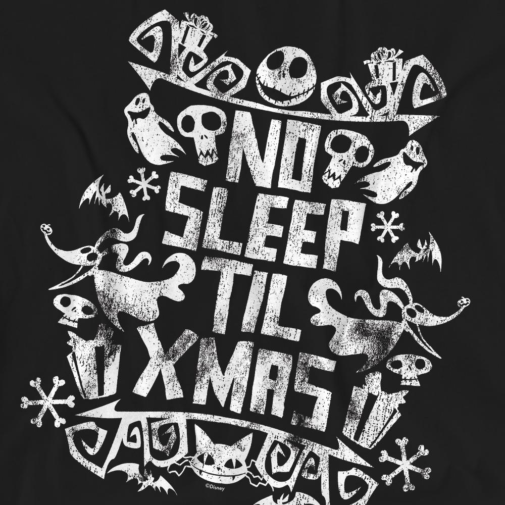 The Nightmare Before Christmas Unisex Adult No Sleep Till Xmas T-Shirt